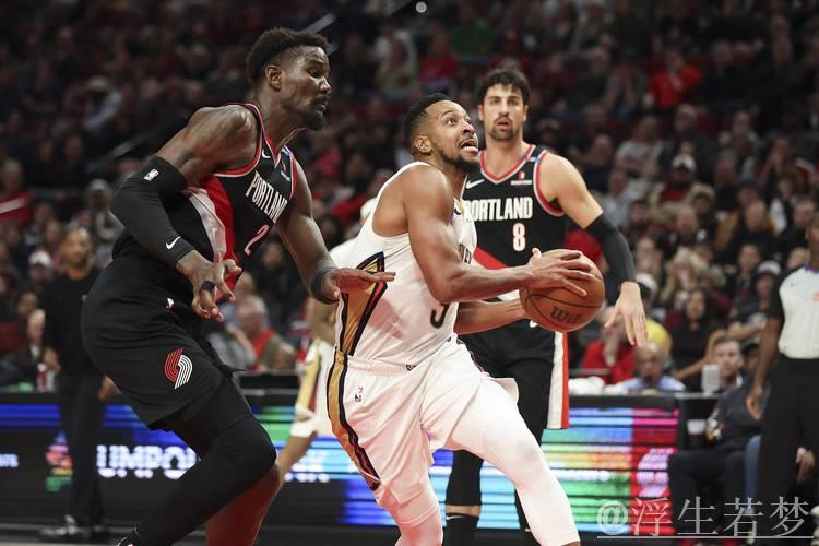 鹈鹕六人上双狂胜开拓者 鹈鹕六人上双狂胜开拓者